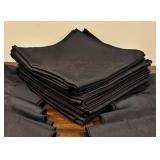 LL - Over 40 Black Linen Napkins