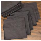 LL - Over 40 Black Linen Napkins