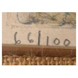 LL - Alain Bonnefoit Limited Edition Lithograph Print - Nude on Rock