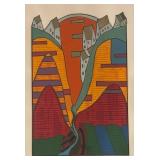 LL - Butch Skynear "Blue Stream from a Yellow Sun" - Artist Proof Print