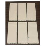 LL - Set of Six Floral Embroidered Hand Towels