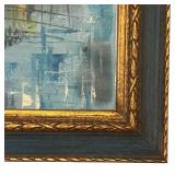 MB - Harbor Cityscape Print - Mid-Century