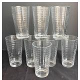 LR - Eight Pasabahce Bock Optic Tumblers