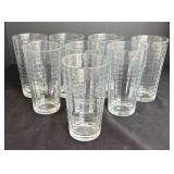 LR - Eight Pasabahce Bock Optic Tumblers