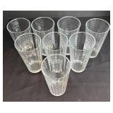 LR - Eight Pasabahce Bock Optic Tumblers