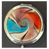 K - Estee Lauder Lucidity Compact - Pink Ribbon Breast Cancer Awareness and Mirrored Compact