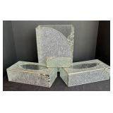 LR - Bubbled Glass Powder Room Accessories