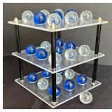 LR - 3D Tic-Tac-Toe Game - 3 Levels with Glass Marbles
