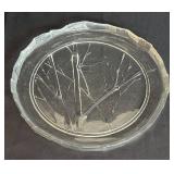 LR - Two Kosta Boda Bamboo / Tree Branch Platters