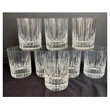 LR - Eight Baccarat Harmonie Crystal Lowball Glasses