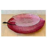 LR - Leaf-Shaped Glass Platter Set