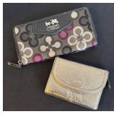 K - Coach Madison Clover Wallet and Coach Metallic Wallet