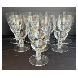 LR - Vintage Tall Goblet-Style Crystal Wine Stemware