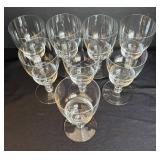 LR - Vintage Tall Goblet-Style Crystal Wine Stemware