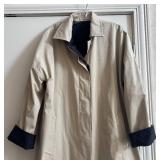 MB - Max Mara Navy/Beige Reversible Coat - Size 14 Made in Italy