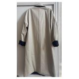 MB - Max Mara Navy/Beige Reversible Coat - Size 14 Made in Italy