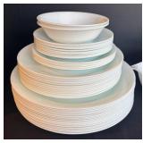 DR - Correll by Corning Dinnerware including Plates, Bowls, Cups & Saucers