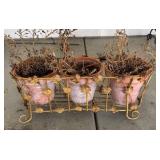G - Planter Stand Set - Outdoor Garden Decor