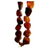 Paola Scarpa Baltic Amber Necklace - 18k Gold, Venice 1985, Heart Pendant