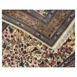 DR -Turkish Silk Rug - Vintage Hand-Knotted Tree of Life Floral Design, 39.5 x 59 in