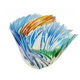 Nielsen Engebretson Handblown Art Glass Sculpture Signed