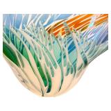 Nielsen Engebretson Handblown Art Glass Sculpture Signed