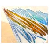 Nielsen Engebretson Handblown Art Glass Sculpture Signed