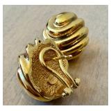 18K Italian Gold Spiral Earrings