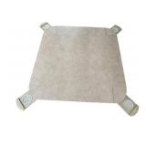 O - Rynone Designs Vintage Game Table - Radiused Legs - Taupe Leather