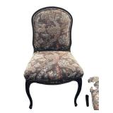 O - Vintage French Provincial Upholstered Chairs - Set of 4