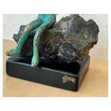 Vintage 1970s Malcolm Moran Bronze Sculpture Vintage 1970s