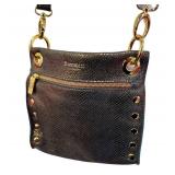 Vintage Hammitt Crossbody by Tony Hammitt - Snakeskin-Embossed Leather
