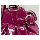 Ferragamo Gancio Shoulder Bag - Magenta Patent Leather