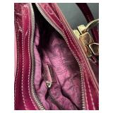 Ferragamo Gancio Shoulder Bag - Magenta Patent Leather