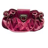 Ferragamo Gancio Shoulder Bag - Magenta Patent Leather