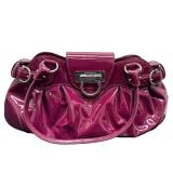 Ferragamo Gancio Shoulder Bag - Magenta Patent Leather