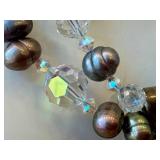 Starborn Druzy Pendant Necklace on Beaded Strand - 16 in