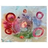 O - Fused Art Glass Oval Centerpiece Bowl