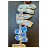 Freshwater Pearl Necklace with Carnelian & Moonstone Beads