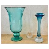 K - Three Decorative Glass Vases