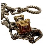 Esti-Frederica Amethyst Bracelet - Sterling Silver & 18K Gold Tone