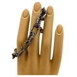 Esti-Frederica Amethyst Bracelet - Sterling Silver & 18K Gold Tone