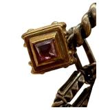 Esti-Frederica Amethyst Bracelet - Sterling Silver & 18K Gold Tone