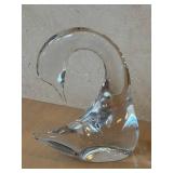 O - Daum Crystal Goose Sculpture