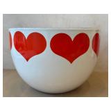K - Vintage Arabia Kaj Franck Finel Enamelware Heart Bowl