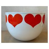 K - Vintage Arabia Kaj Franck Finel Enamelware Heart Bowl