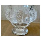 K - Lalique Dampierre Crystal Vase - Sparrows & Vines Motif