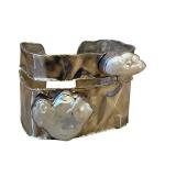 JS 925 Designer Sterling Silver Bracelet with Freshwater Pearl Accents