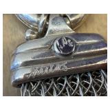 Sterling Silver Woven Necklace - 18 in - Signed Clasp