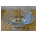 K - Vintage Holmegaard Petal Garni Glass Bowl - Denmark